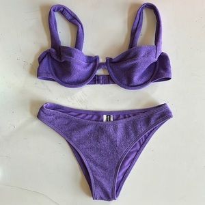 PLT Bikini Purple Crinkle M